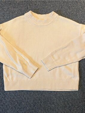 GAP Cream Crewneck Sweater for Women